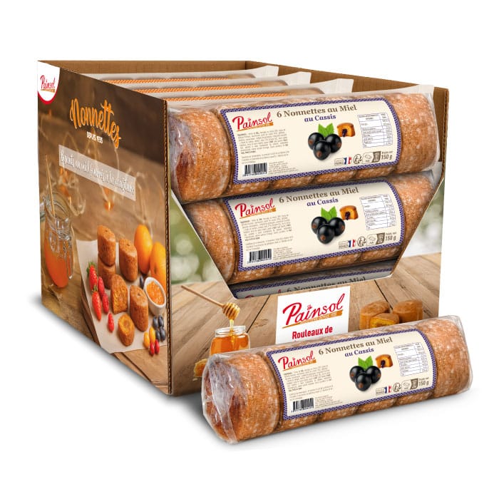 Colis de 12 rouleaux de Nonnettes 150g Cassis