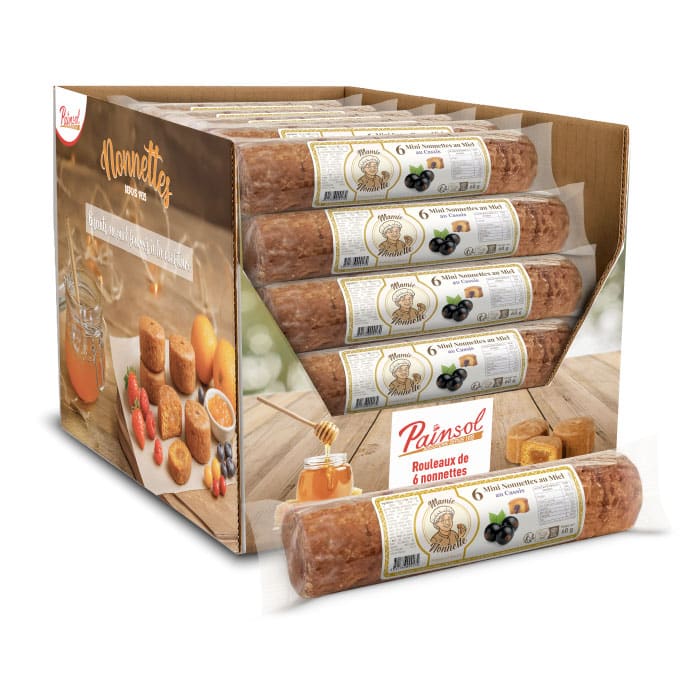 Colis de 18 rouleaux de Mini Nonnettes 60g Cassis