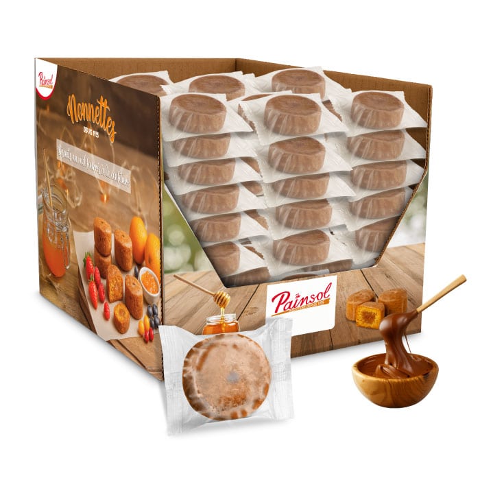 Colis de 60 Mini Nonnettes individuelles 10g Chocolat Noisette