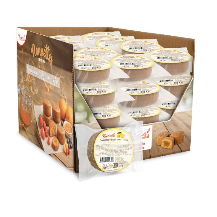 Colis de 40 Nonnettes individuelles 25g Citron