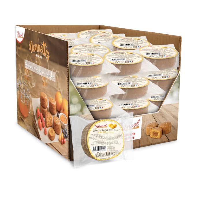 Colis de 40 Nonnettes individuelles 25g Mirabelle