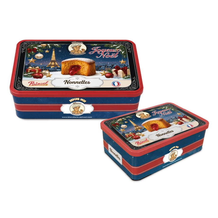 Boîte Collector Joyeux Noël – 12 Nonnettes Orange Cerise