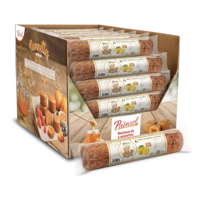 Colis de 18 rouleaux de Mini Nonnettes 60g Citron
